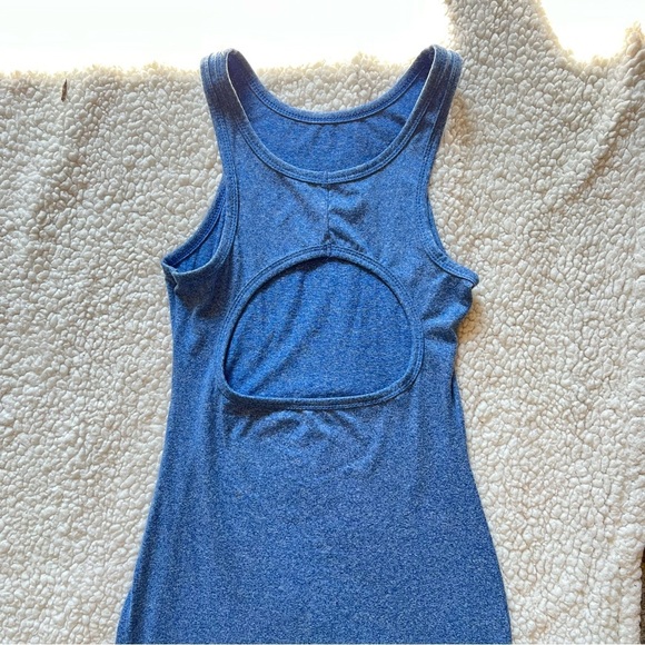 SHEIN Blue Maxi Side Slit Dress - Picture 2 of 6